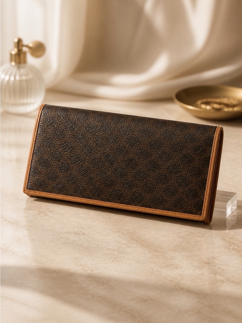 Celine Vintage 1990’s BEAUTIFUL Macadam Long Wallet
